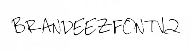 BRANDEEZFONTV2  フリーフォントのダウンロード