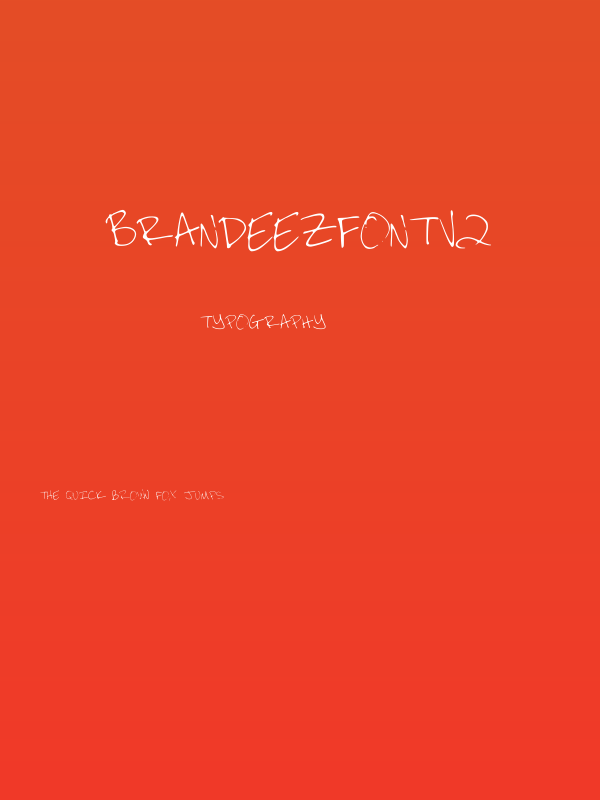 BRANDEEZFONTV2 Poster