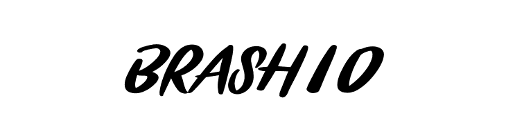 BRASHIO  フリーフォントのダウンロード