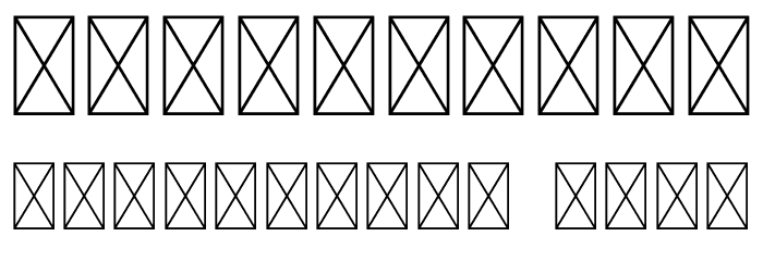 BRASHIO Font OTHER CHARS