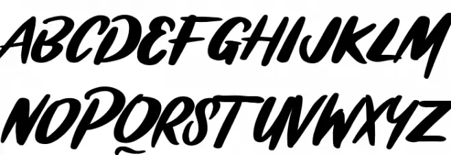 BRASHIO Schriftart Groß