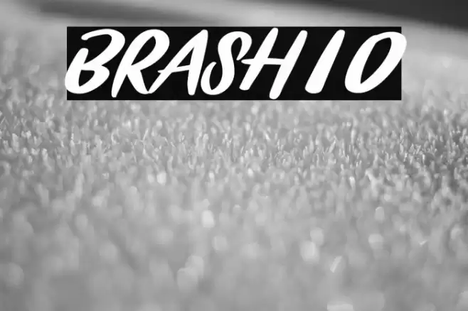 BRASHIO Font examples