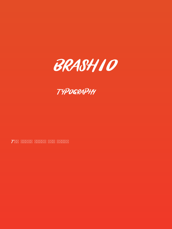 BRASHIO Poster