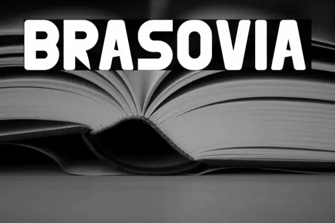 BRASOVIA Font examples