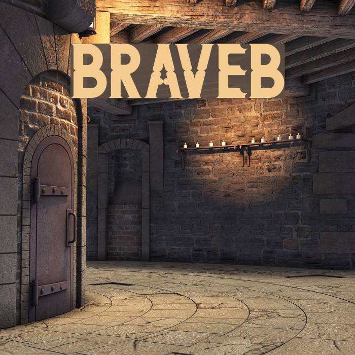 BRAVE-Bold Font examples