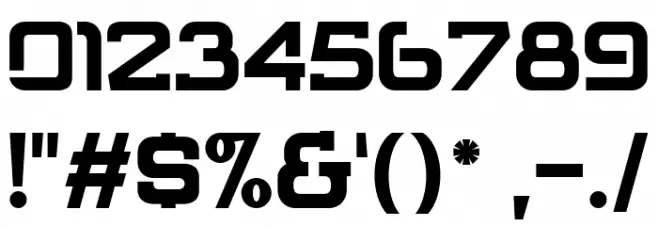 BRAVE Eightyone Regular Font OTHER CHARS
