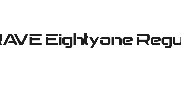 BRAVE Eightyone Regular Logo
