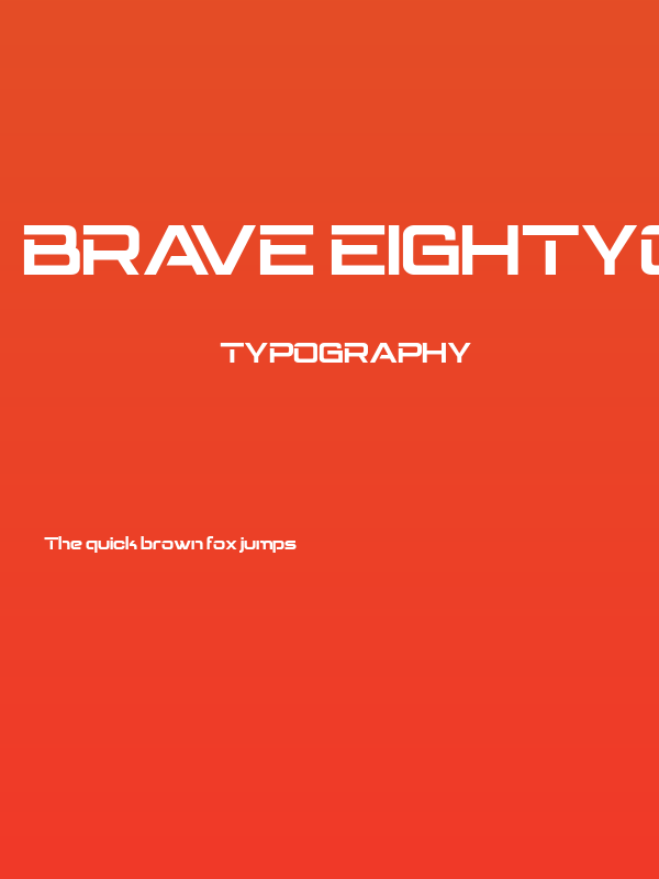 BRAVE Eightyone Regular Poster