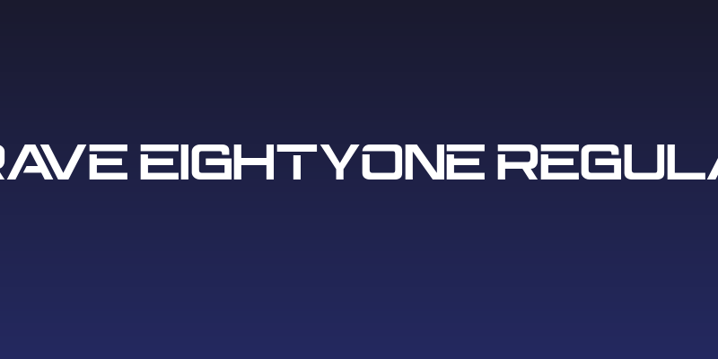 BRAVE Eightyone Regular Social Header