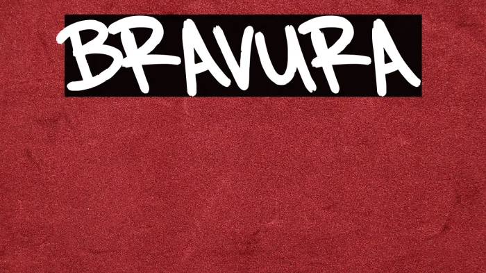 BRAVURA Example 1