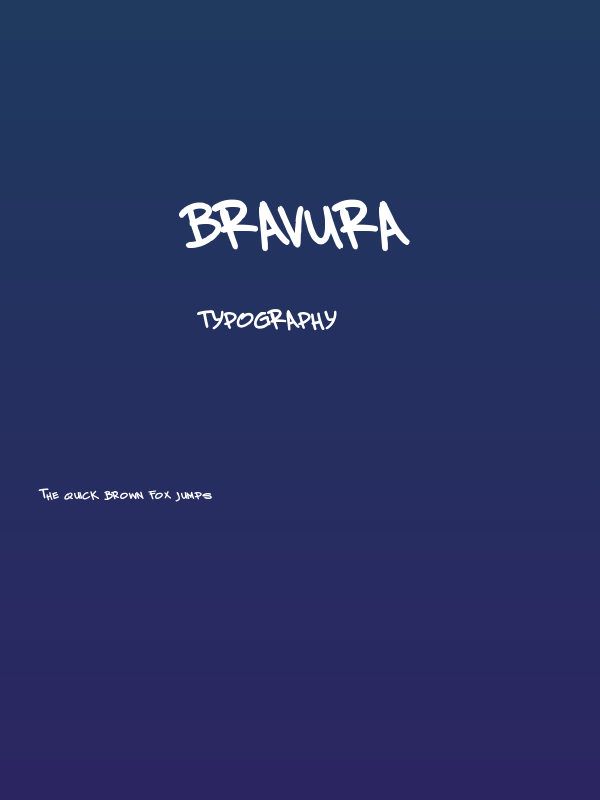 BRAVURA Poster