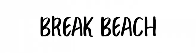 BREAK BEACH  フリーフォントのダウンロード