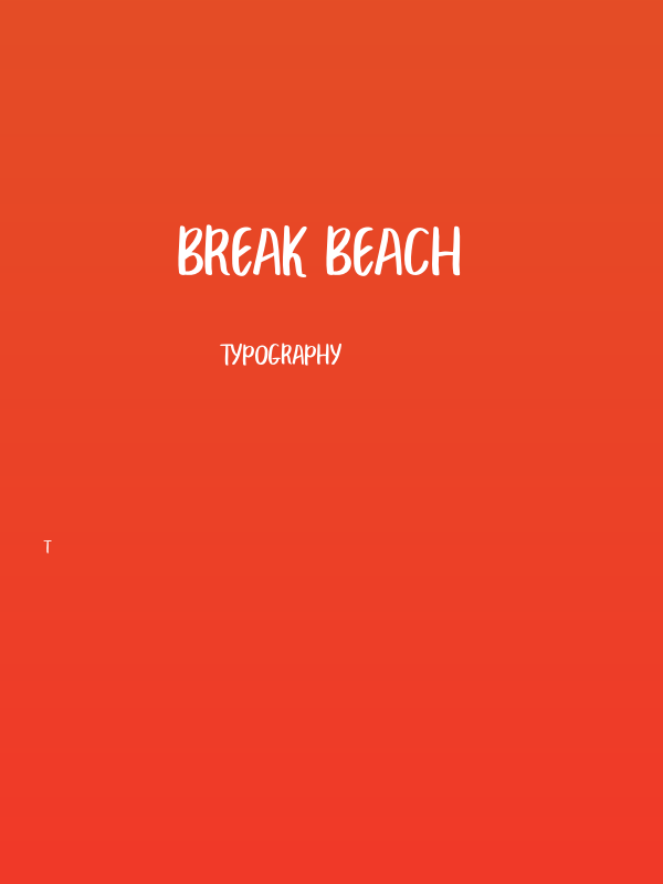 BREAK BEACH  Poster