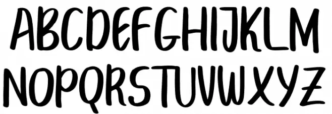 BREAK BEACH  خط أحرف صغيرة