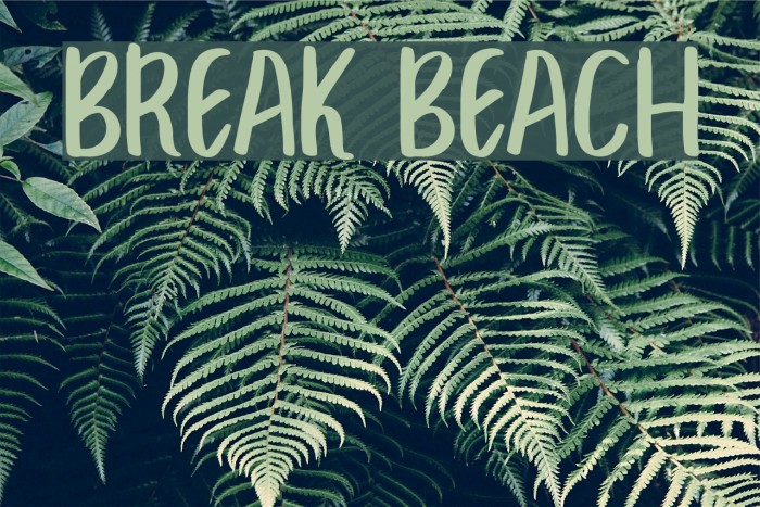 BREAK BEACH Example 3