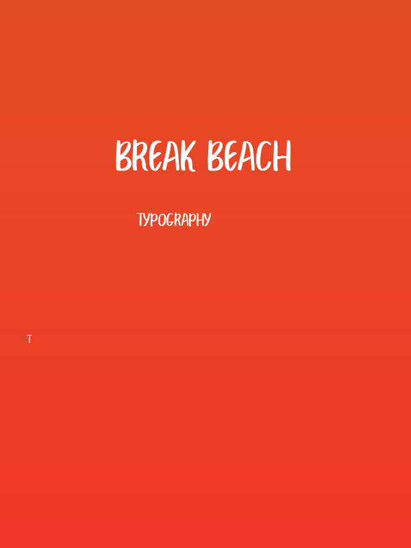BREAK BEACH Poster