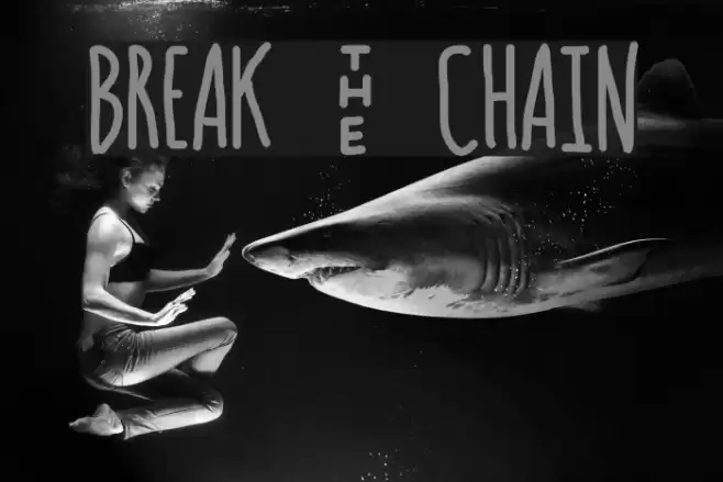 BREAK - CHAIN Font examples