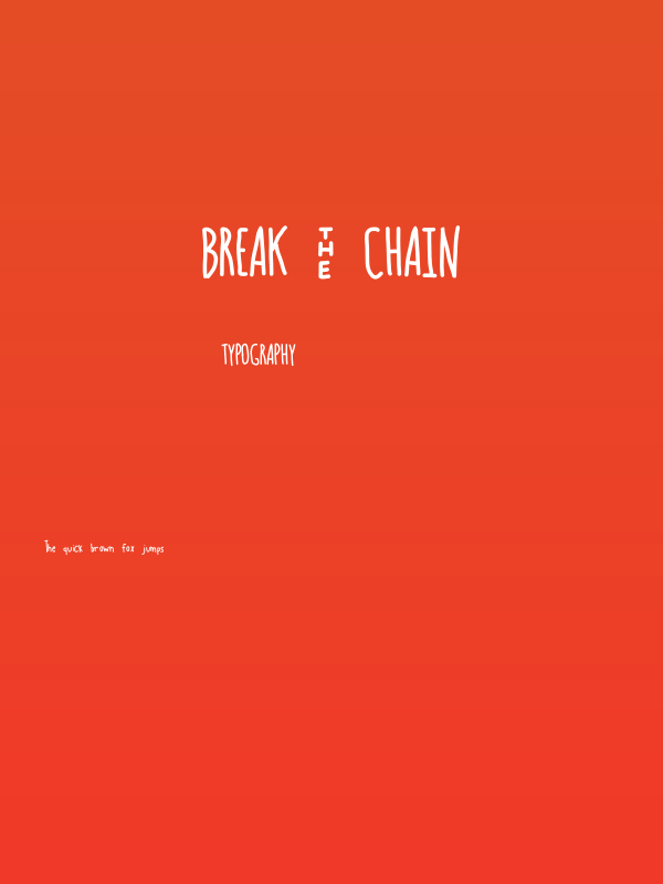 BREAK - CHAIN Poster