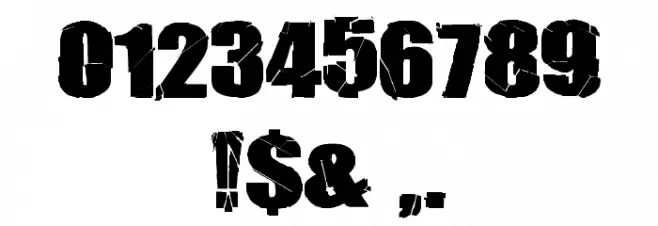 BREAK IT Font OTHER CHARS