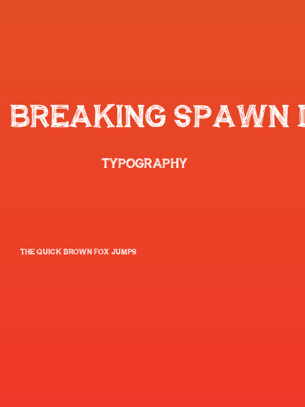 BREAKING SPAWN DEMO Poster