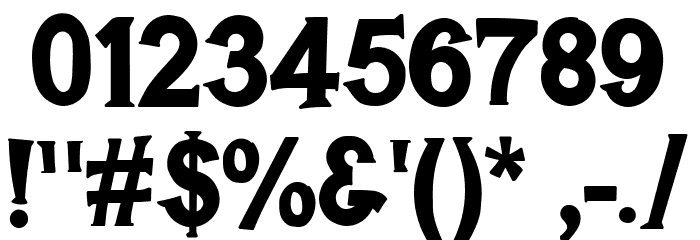 BREAKING SPAWN SOLID DEMO Font OTHER CHARS