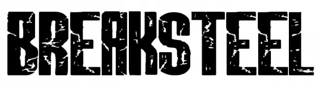 BREAKSTEEL  フリーフォントのダウンロード