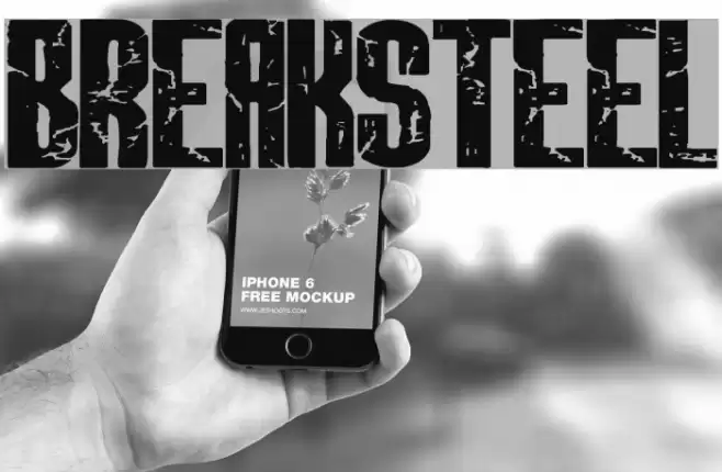 BREAKSTEEL Font examples