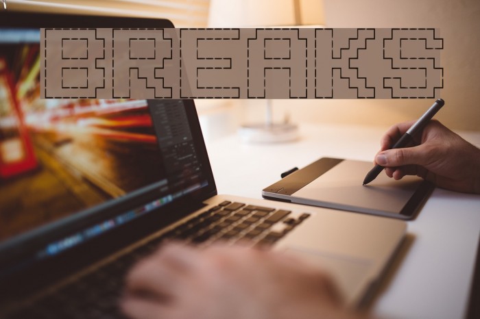 BREAKS Font examples