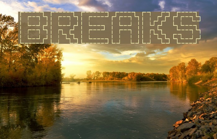 BREAKS Font examples