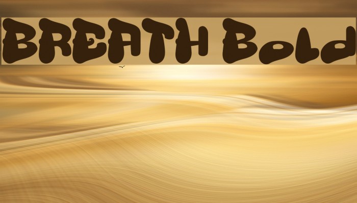 BREATH Bold Font examples