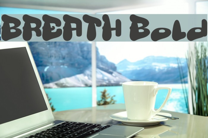 BREATH Bold Font examples