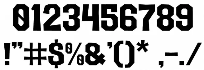 BRENTON Font OTHER CHARS