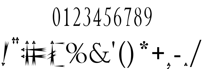 BRETAGNE Font OTHER CHARS