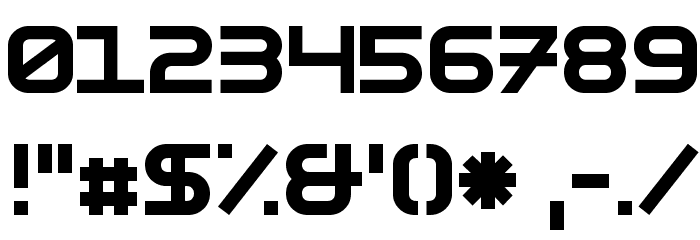 BRF Caps Font OTHER CHARS