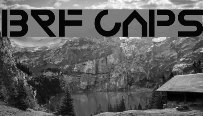 BRF Caps Font examples