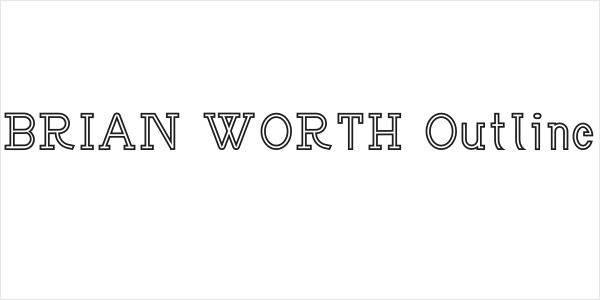 BRIAN WORTH Outline Logo