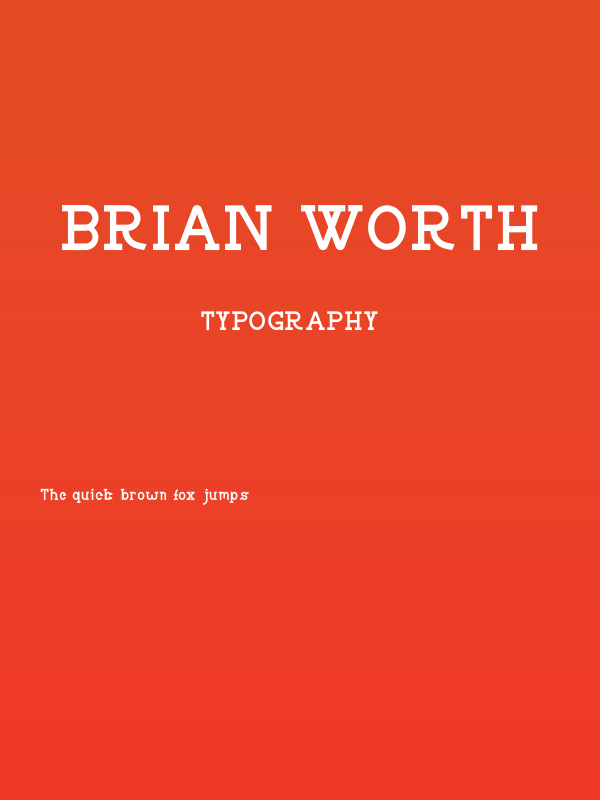 BRIAN WORTH Poster