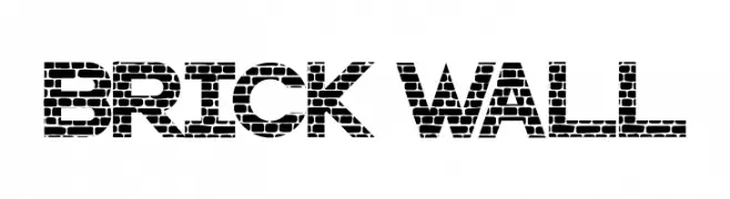 BRICK WALL  font caratteri gratis