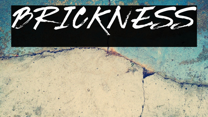 BRICKNESS Font examples
