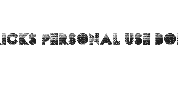 BRICKS PERSONAL USE Bold Logo