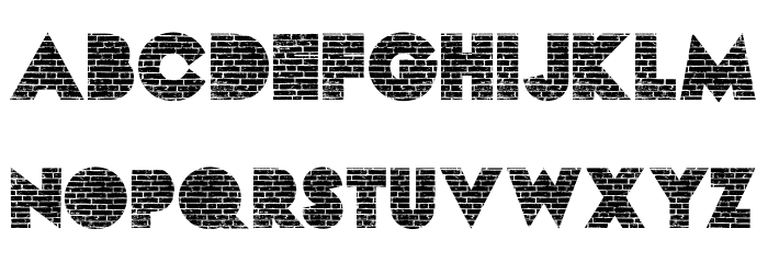 BRICKS PERSONAL USE Bold Font LOWERCASE