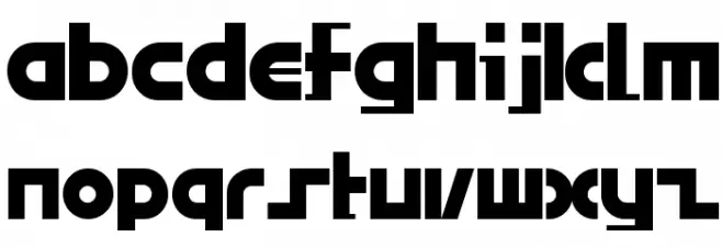 BRIDGEco. Font LOWERCASE