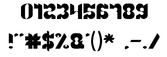 BRIGADE OF LOVE Font OTHER CHARS