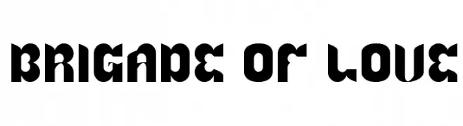 BRIGADE OF LOVE  Free Fonts Download
