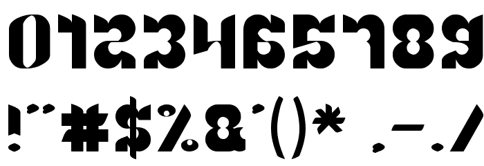 BRIGADE OF LOVE Font OTHER CHARS