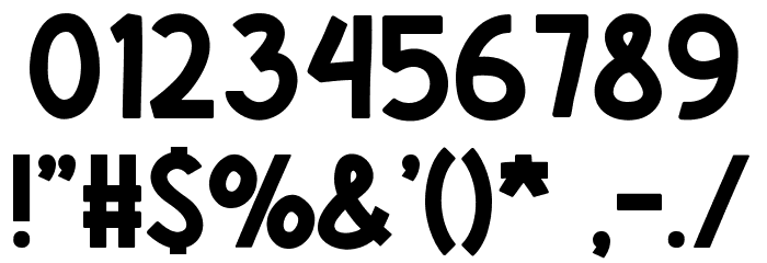 BRIGHT-NIGHT Font OTHER CHARS