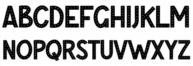 BRIGHT-NIGHT Schriftart Groß