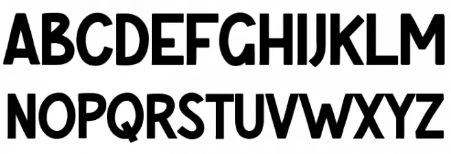 BRIGHT-NIGHT फ़ॉन्ट लोअरकेस