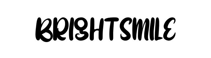 BRIGHT SMILE  フリーフォントのダウンロード