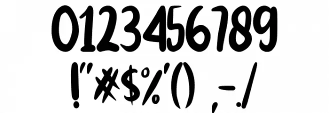 BRIGHT SMILE Font OTHER CHARS